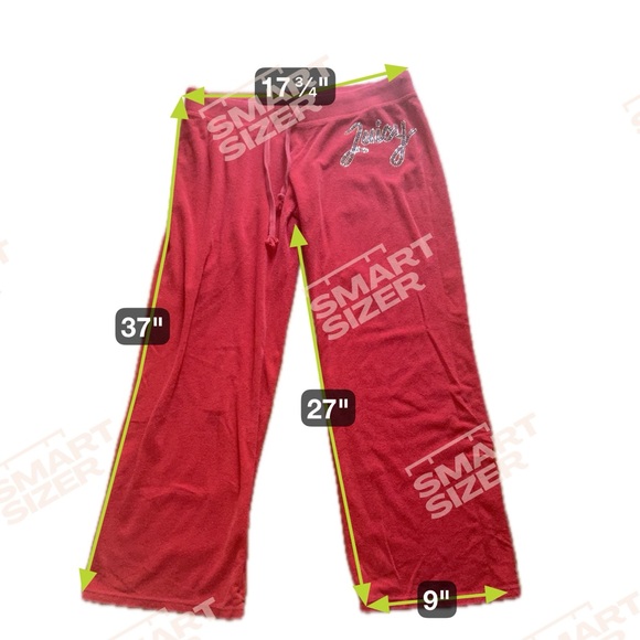 Juicy Couture Red Bottoms Size Large - Picture 7 of 15